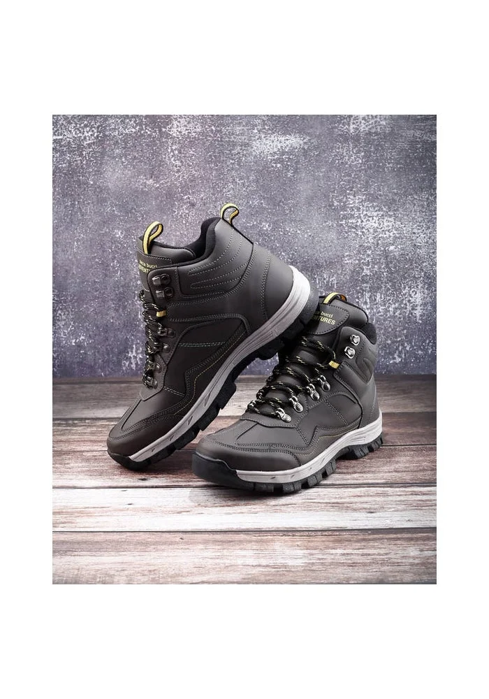 Bacca Bucci Grey Trailblazer All Terrain High Top Trekking Boots for Men | Best Price UAE